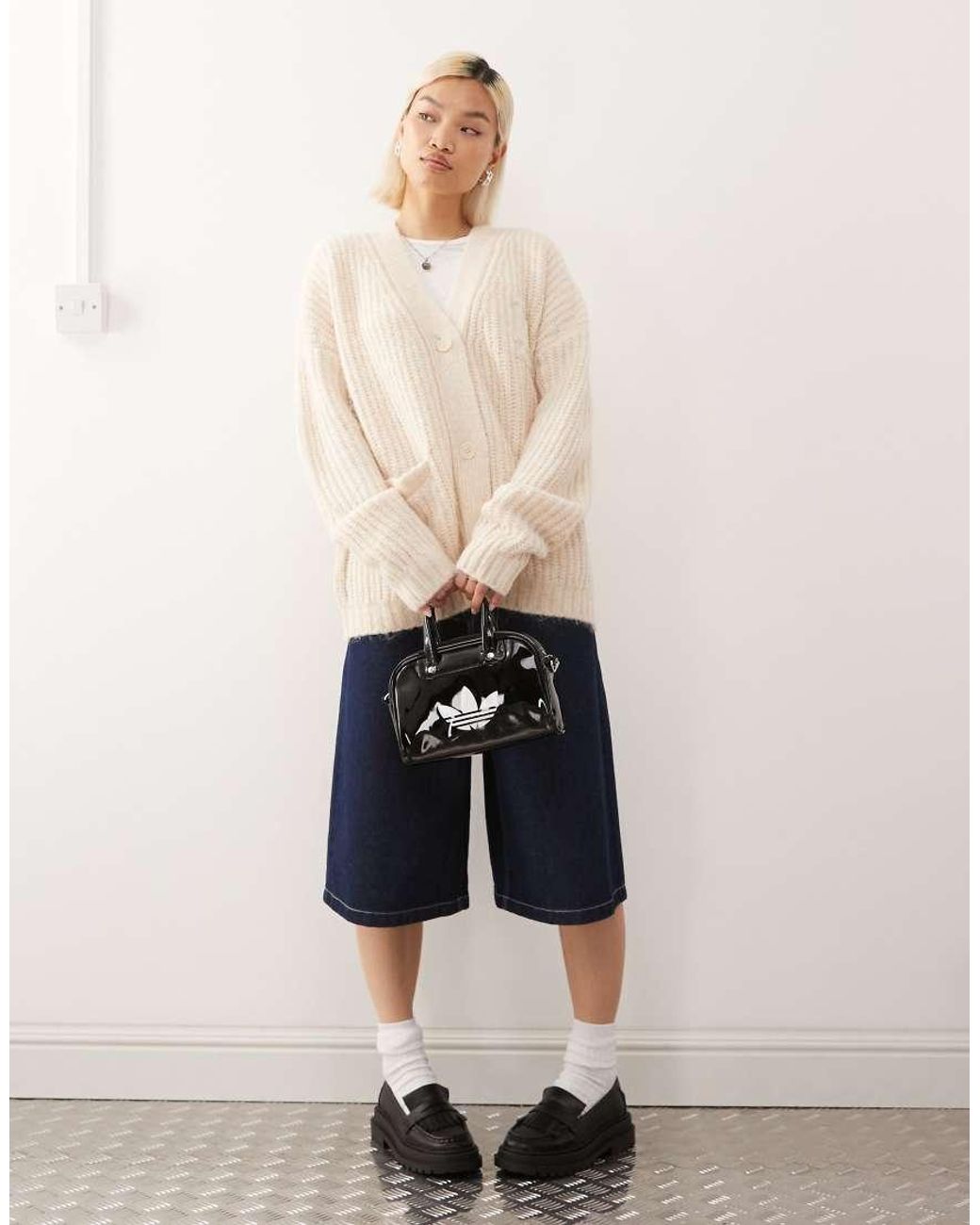 KTZ Natural Ny Yankees Oversized Knitted Cardigan