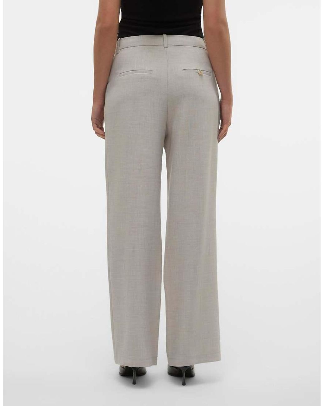 Vero Moda Gray Tailored Trousers