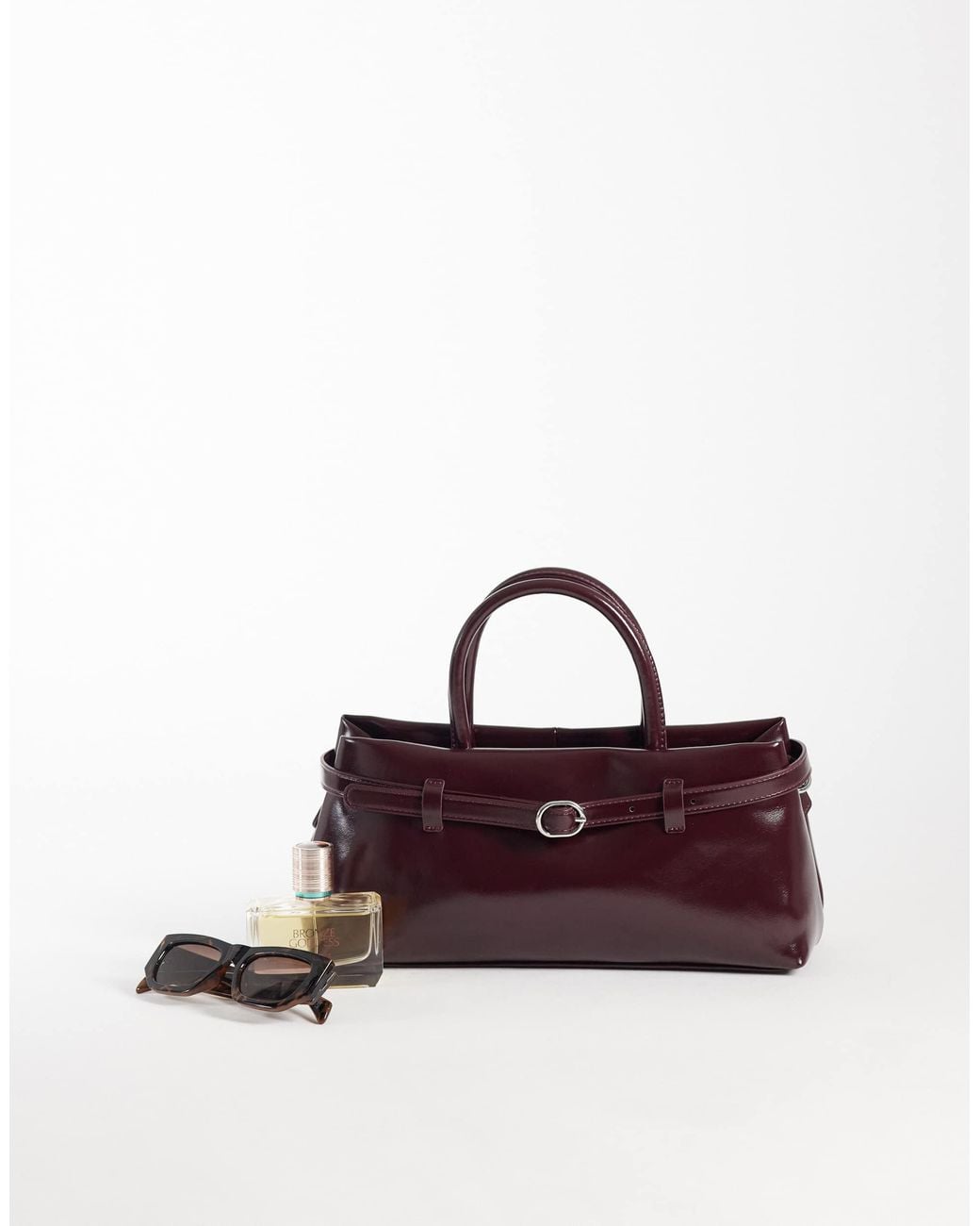 ASOS Purple Mini Belted Tote Bag