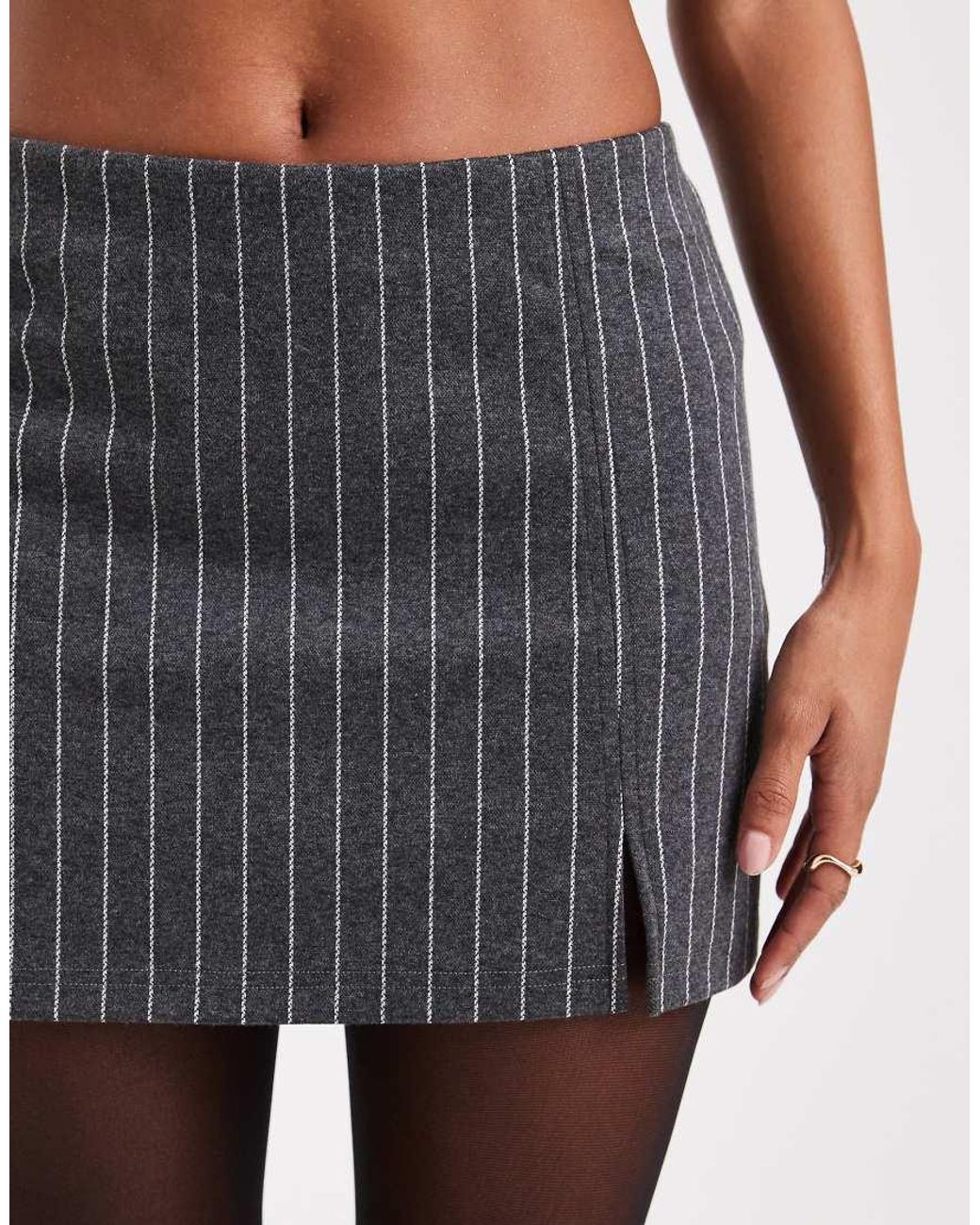 Miss Selfridge Gray Jersey Skort