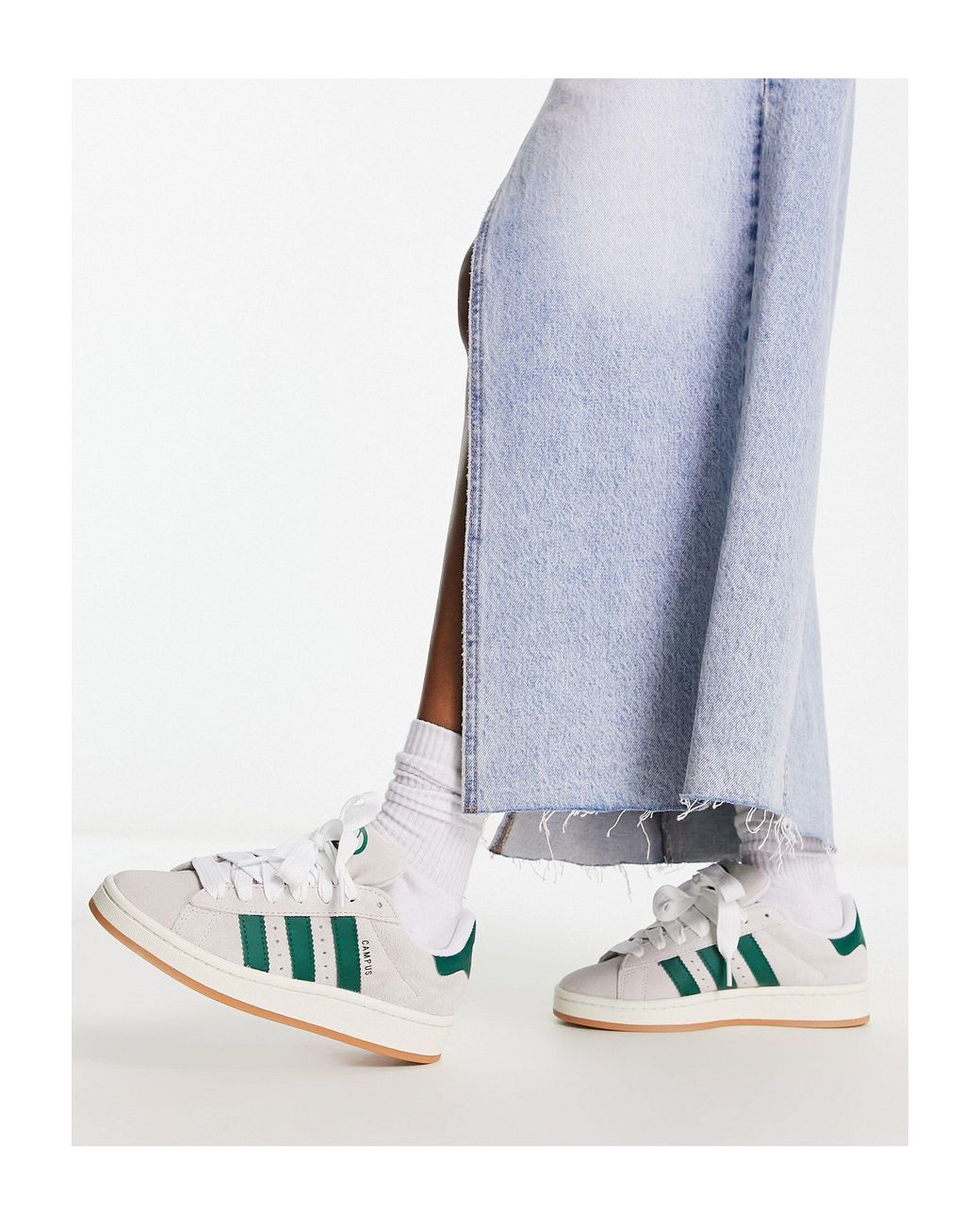 Campus sneakers bianche e verdi stile anni 00 di adidas Originals in Blu Lyst