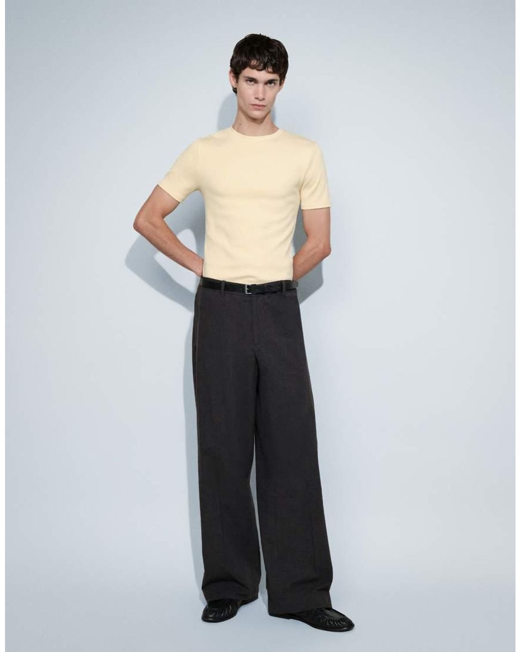 ASOS Natural Muscle Fit T-shirt for men