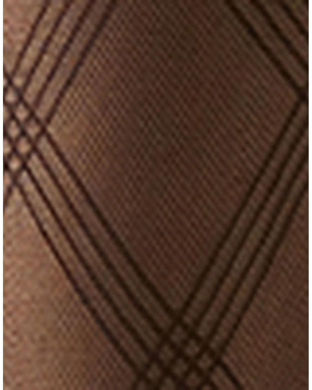Calzedonia Black Diamond-Pattern Sheer Knee-High Socks