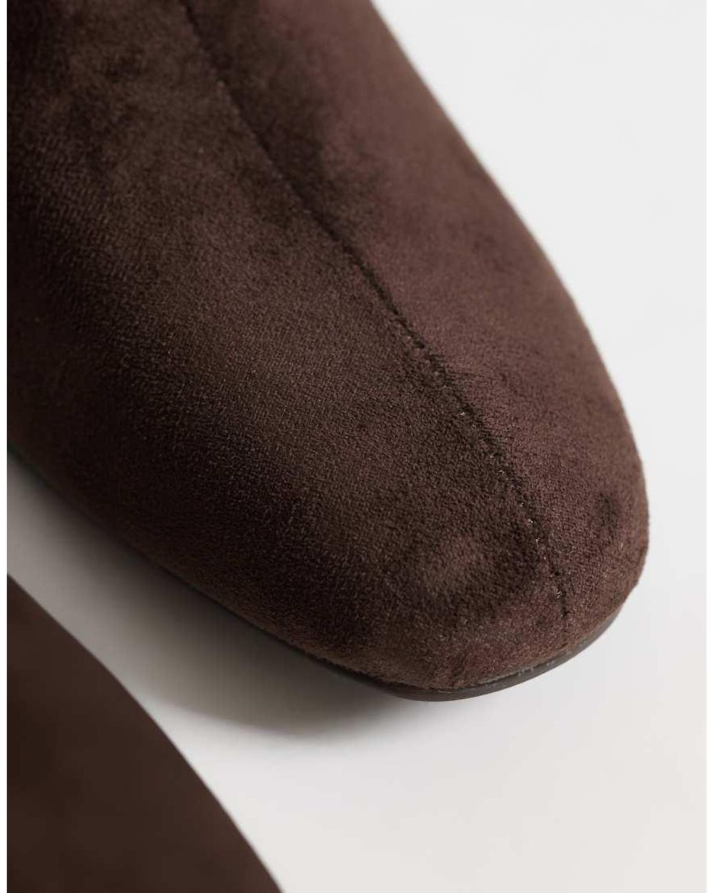 SEQWL Brown Elma Faux Suede Ankle Boots
