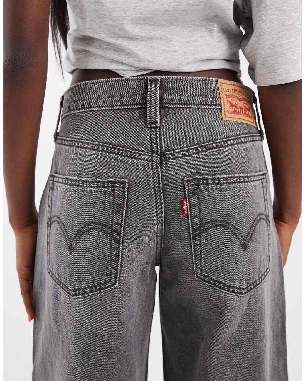 Levi's White Middy Wide Leg Jeans