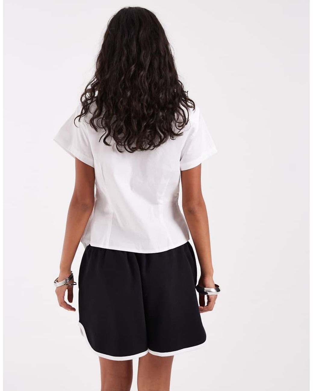 ASOS White Runner Shorts
