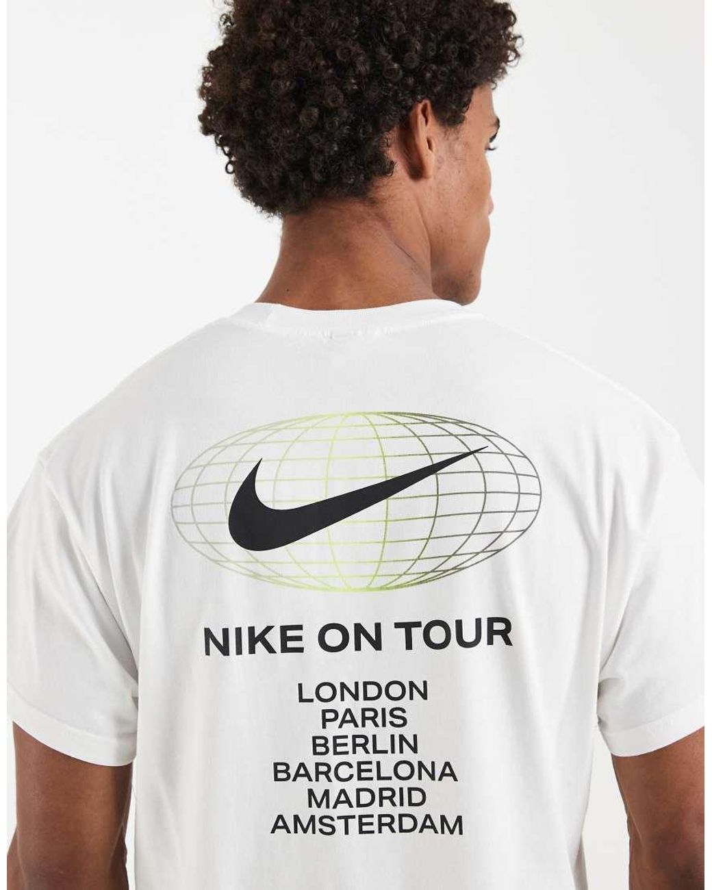 Nike White Athletic Back Graphic T-shirt for men