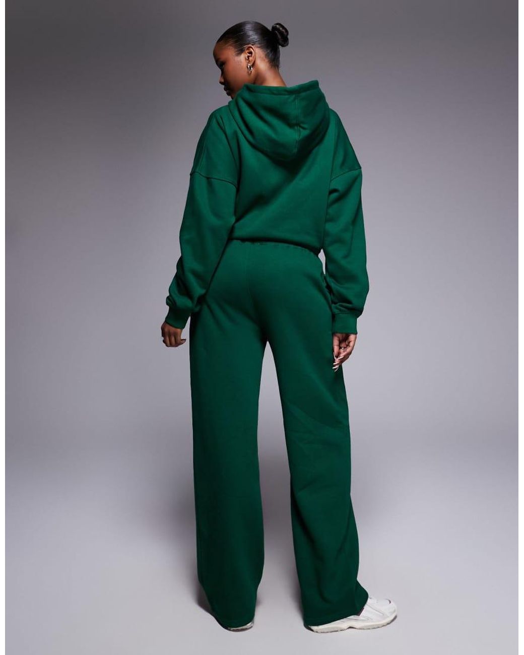 Kaiia Green Exclusive Cotton Rich Wide Leg Joggers Co-Ord