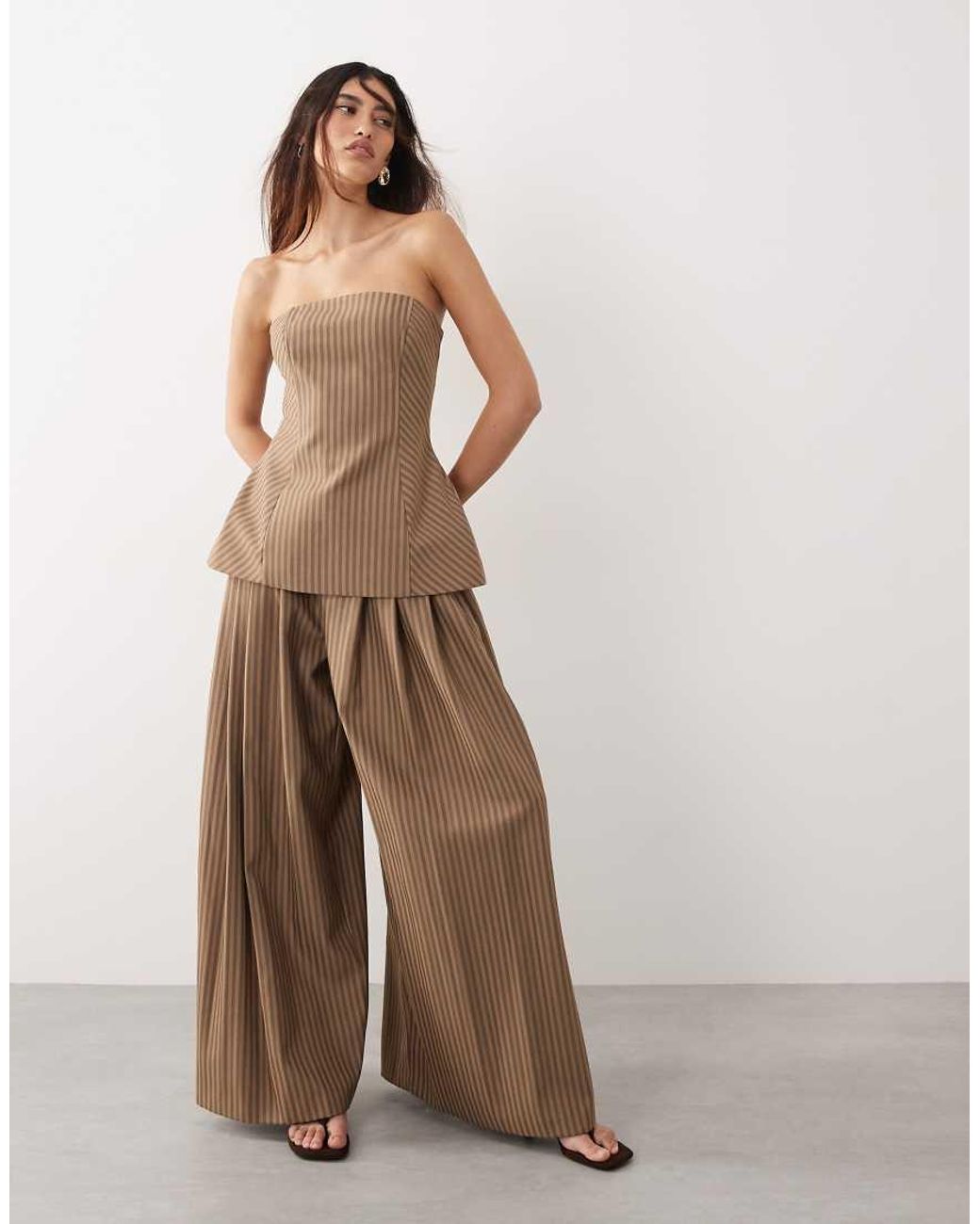 ARRANGE Brown Wide Leg Pants