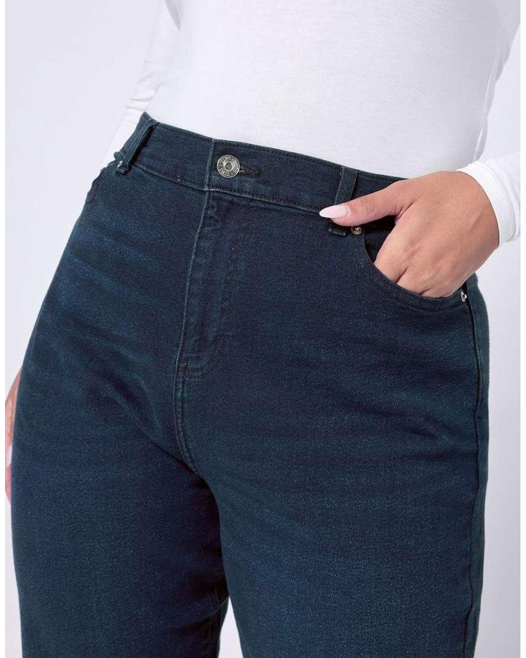 Yours Clothing Blue Denim Boyfriend Jeans