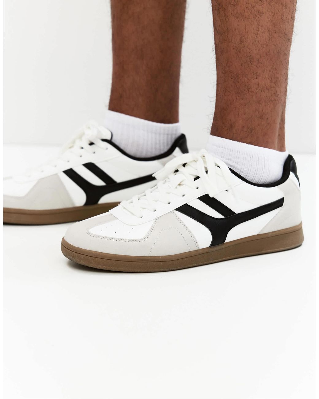 Pull&Bear – 3er-pack söckchen in White für Herren