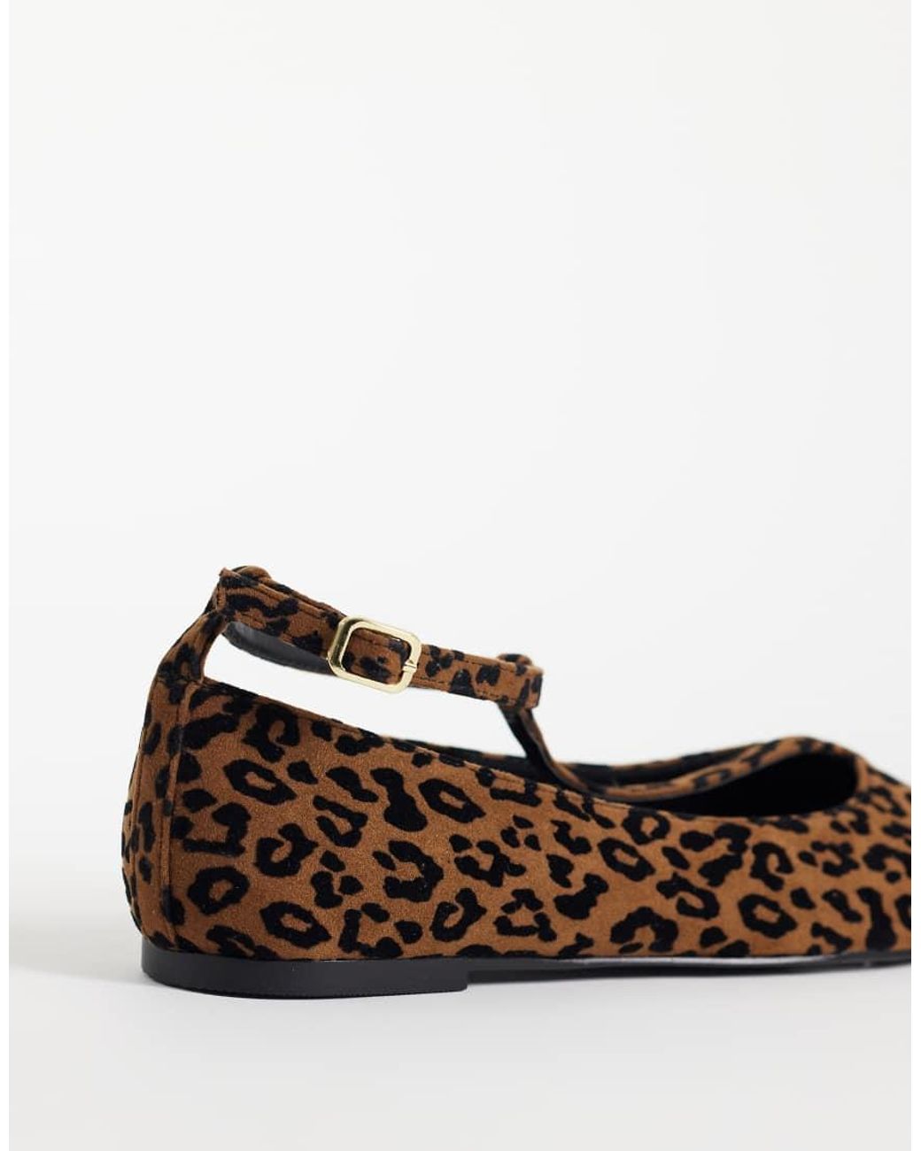 ASOS White Lulu T Bar Ballet Flats