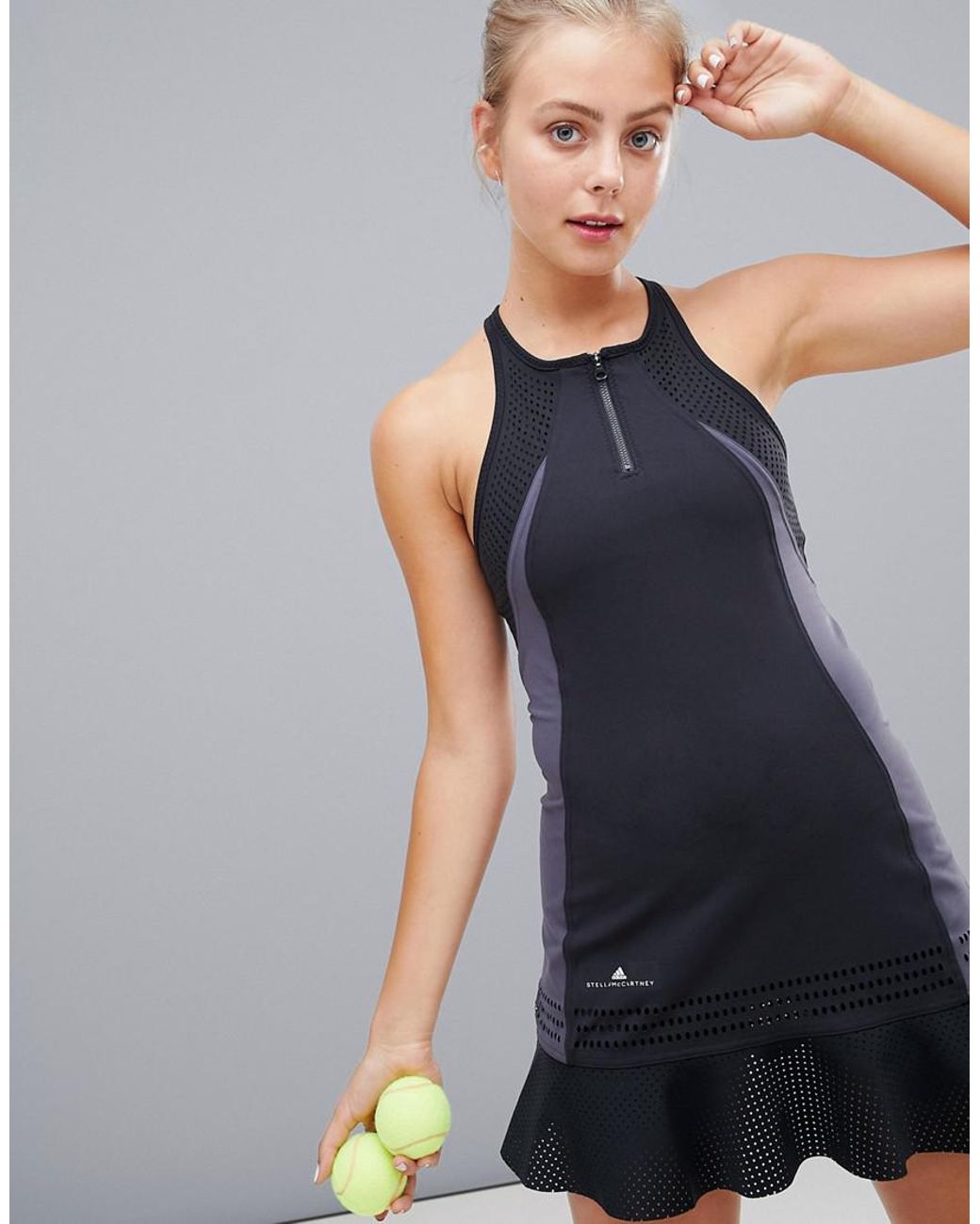 adidas Stella Mccartney Tennis Dress In Black | Lyst