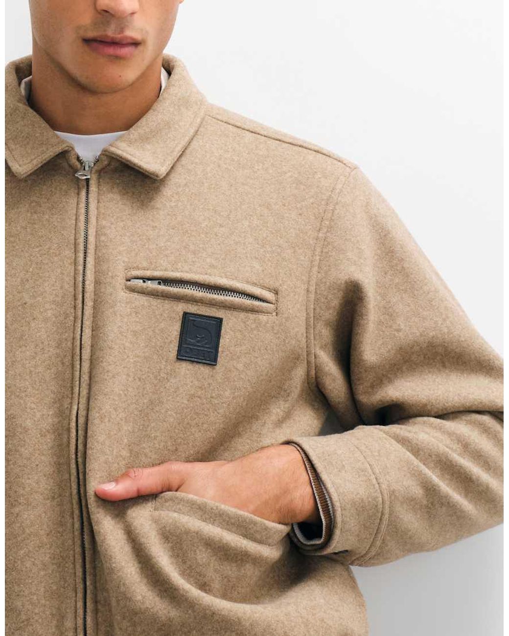 Obey Brown Ledger Blouson Jacket for men