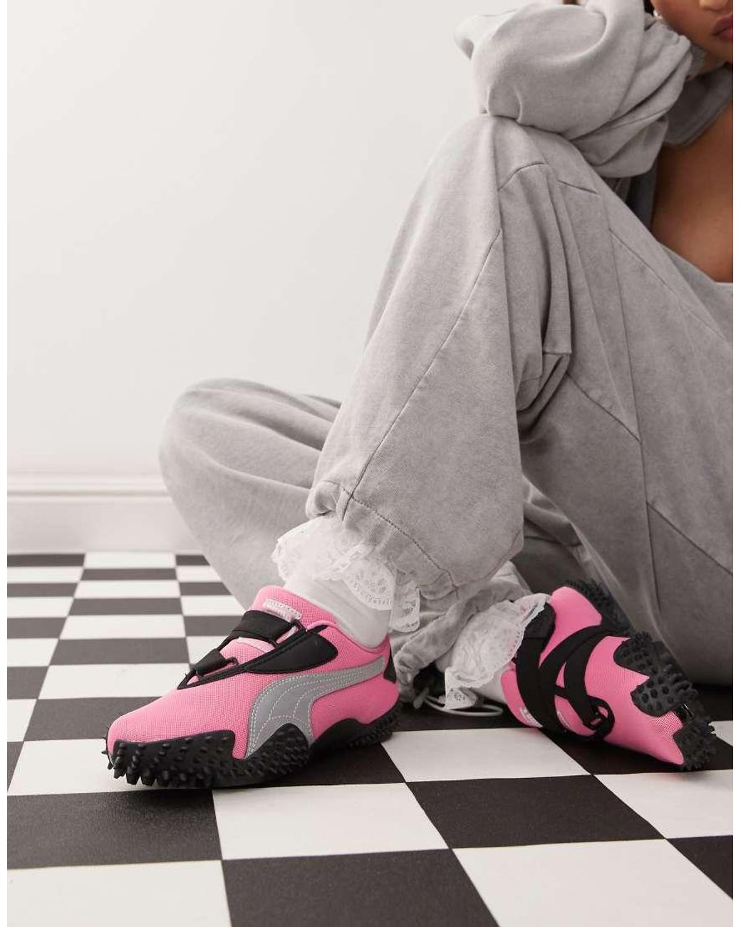 PUMA Gray Mostro Trainers