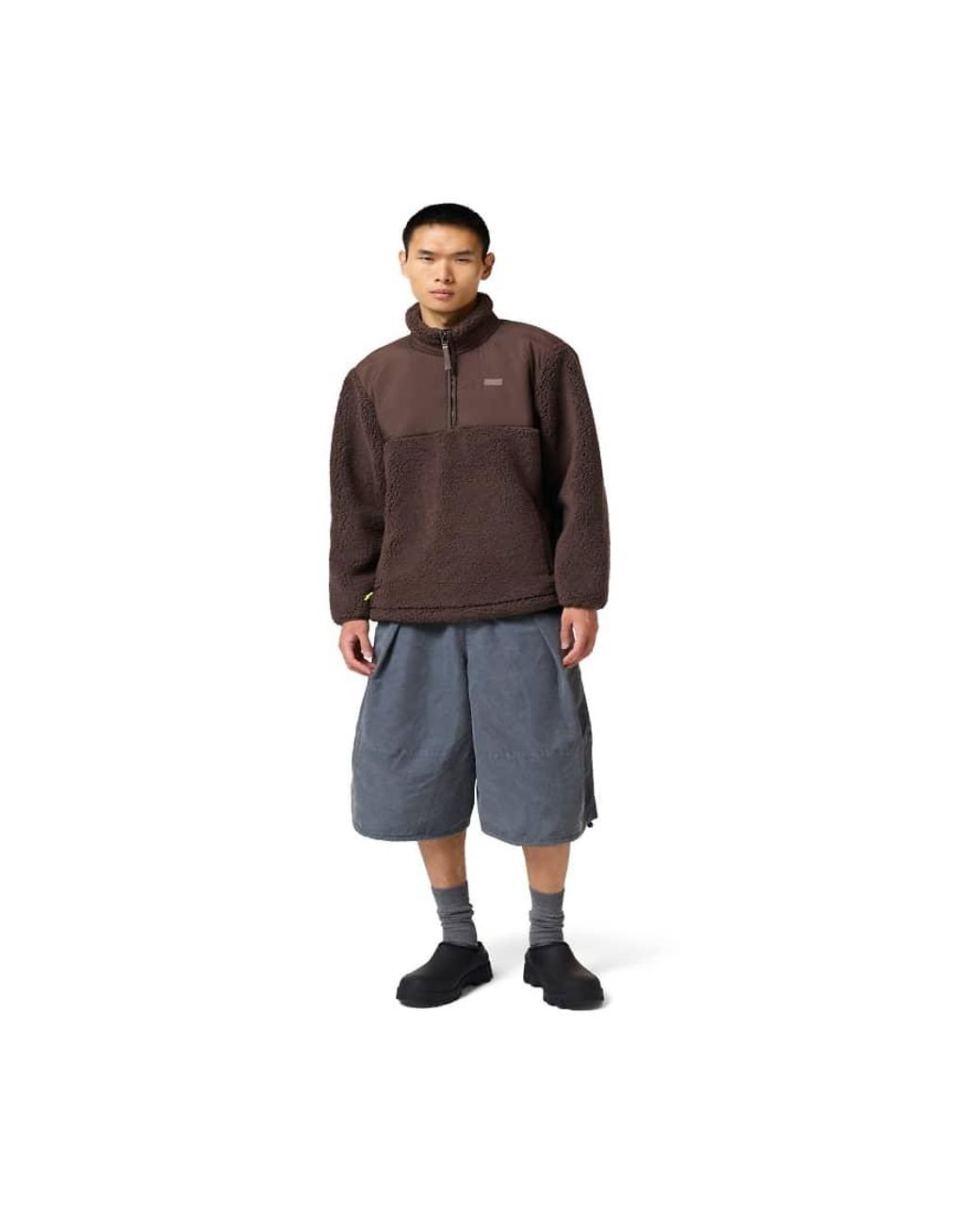 Hunter Brown Elements 1/4 Zip Borg Fleece