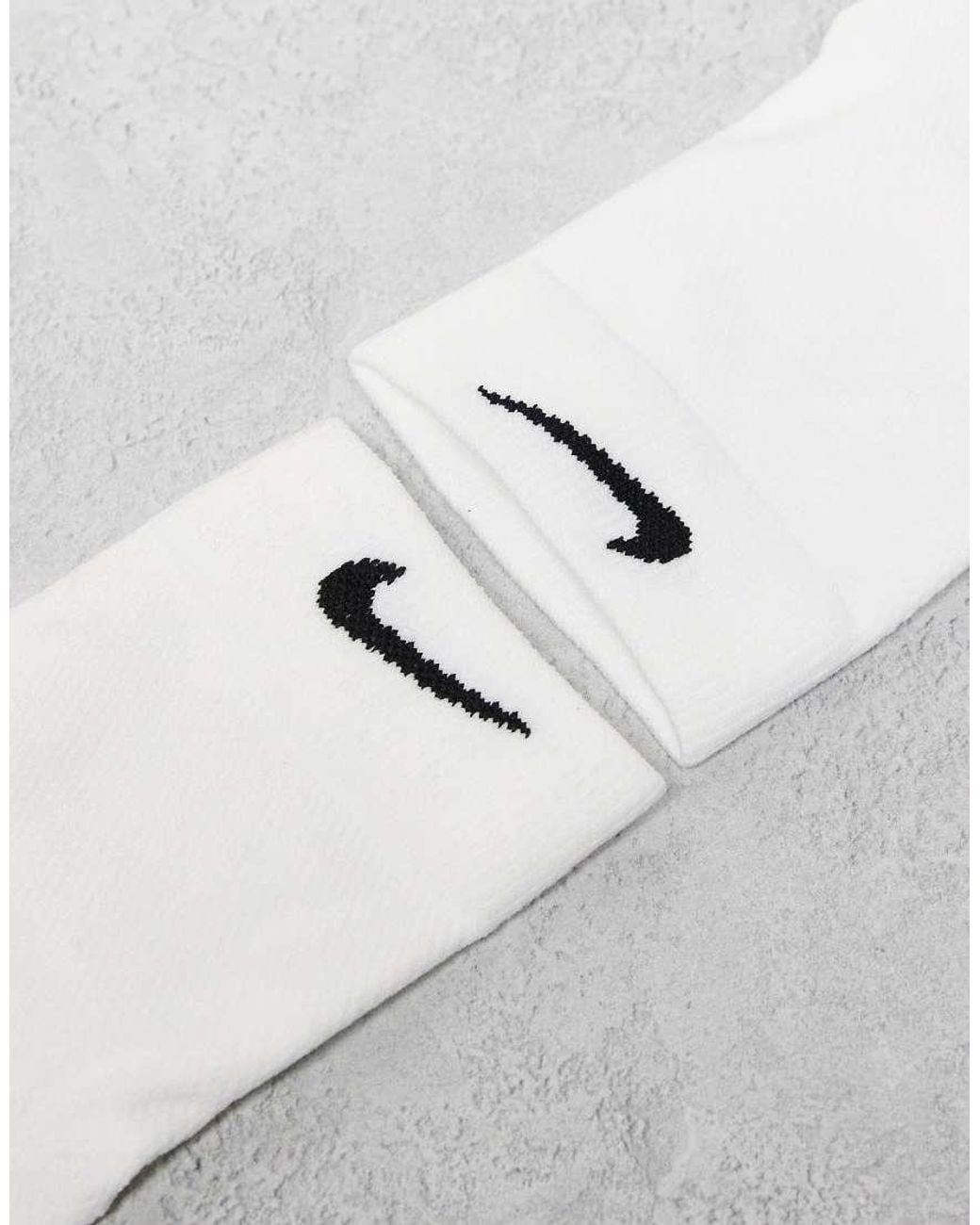 Nike White Midweight Ankle Socks for men
