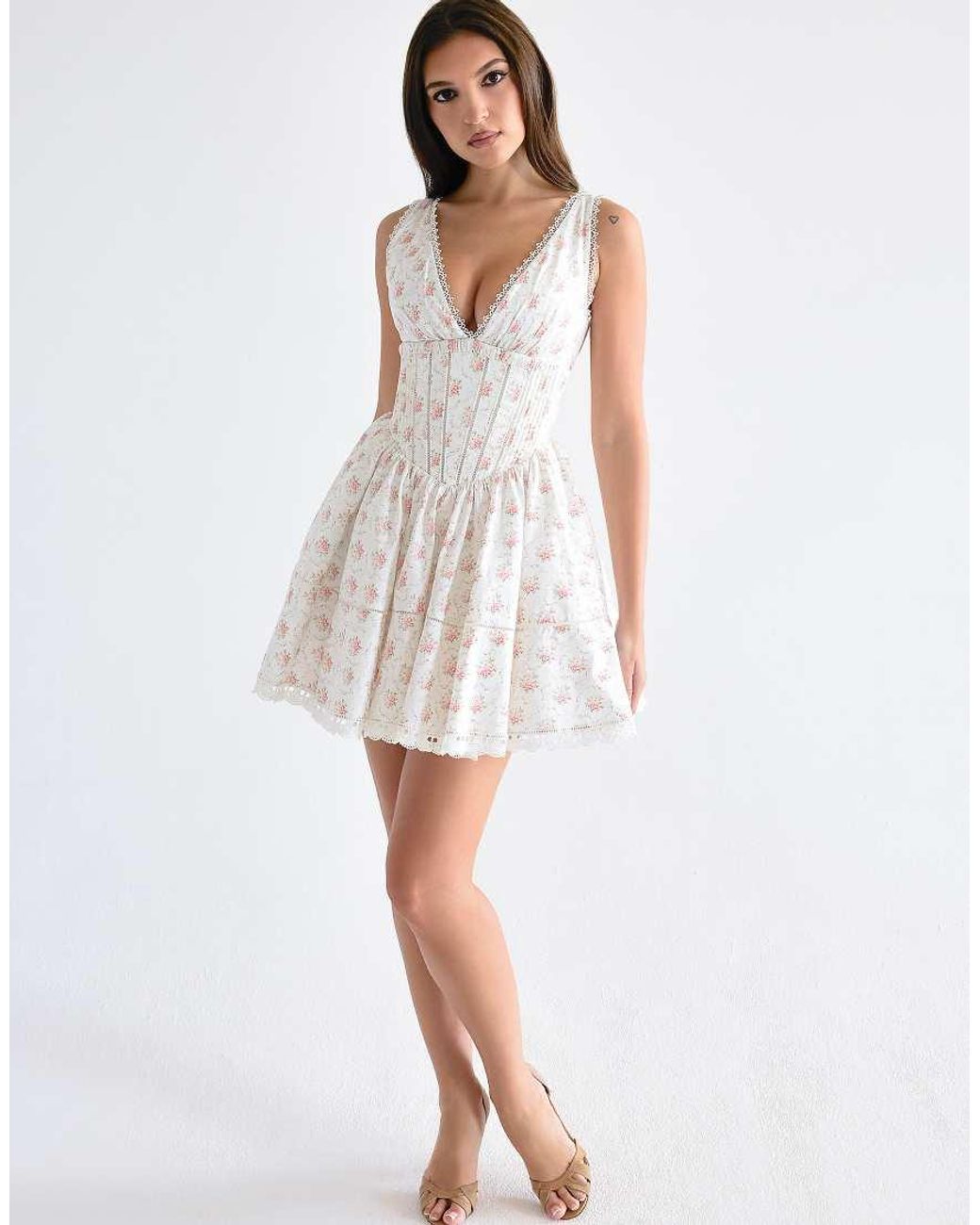 House Of Cb White Salma Mini Dress