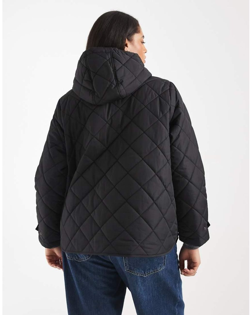 ONLY Black Quilted Hooded Jacket