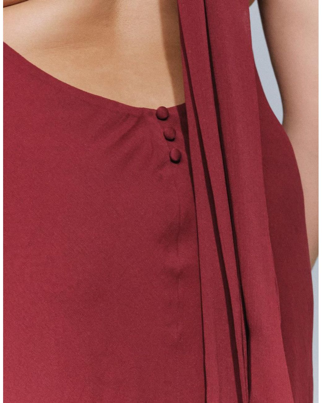 ASOS Red Asos Design Curve Tie Halter Neck Maxi Dress