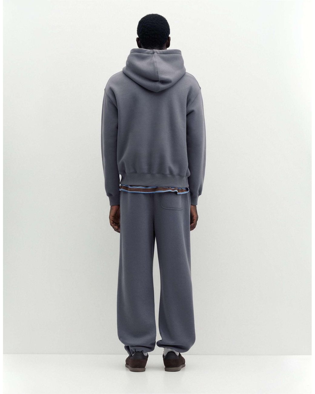 Jogger baggy gris Pull&Bear pour homme en coloris Blue