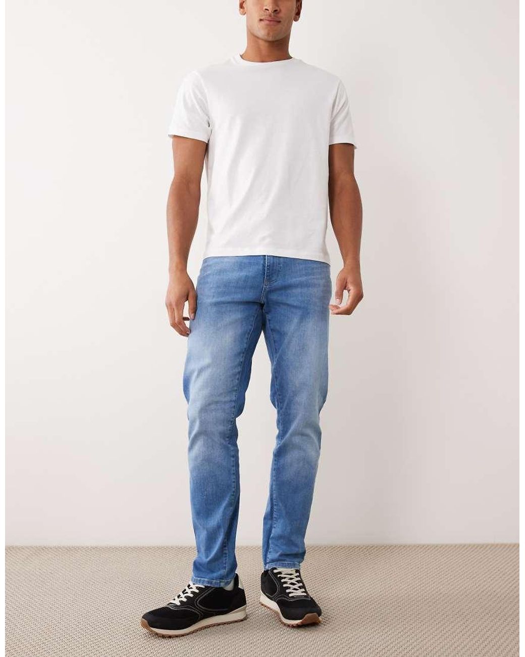 Only & Sons Black Weft Regular Fit Jeans for men