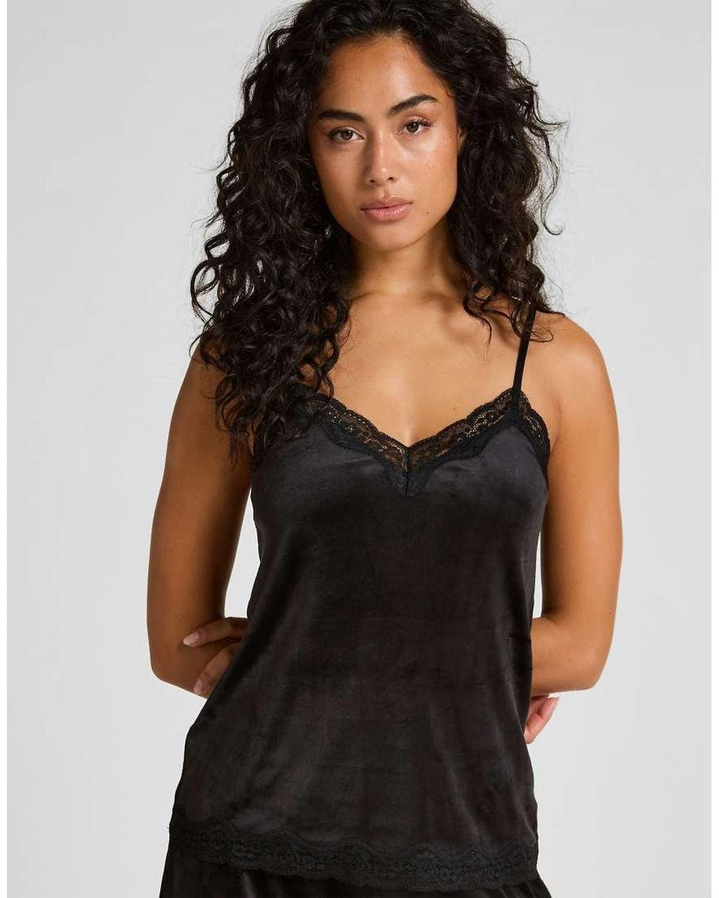 Hunkemöller Black Velvet Lace Cami
