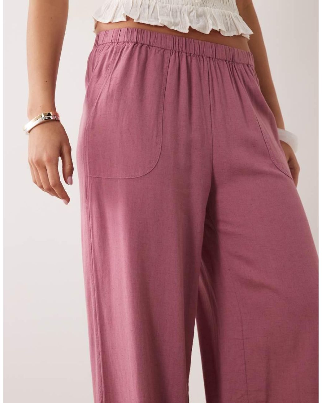 Mango Pink Teen Flowy Trouser
