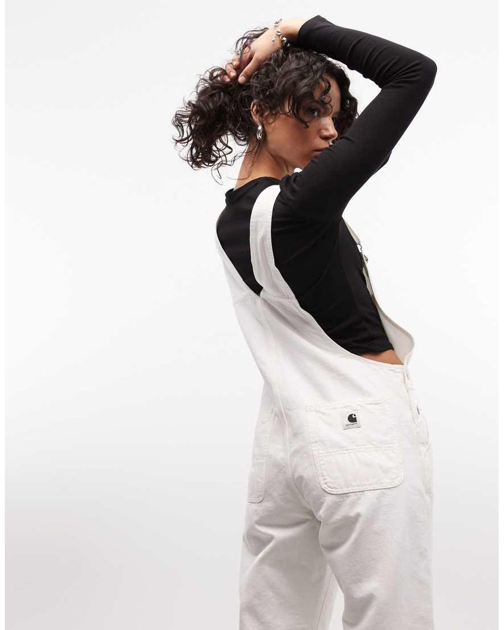 Carhartt White Denim Dungarees