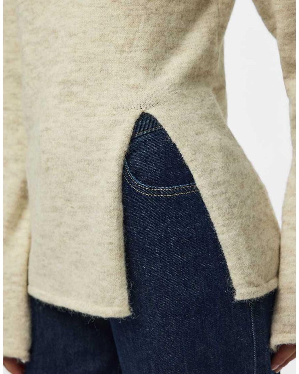 Pieces Natural Knitted Pullover