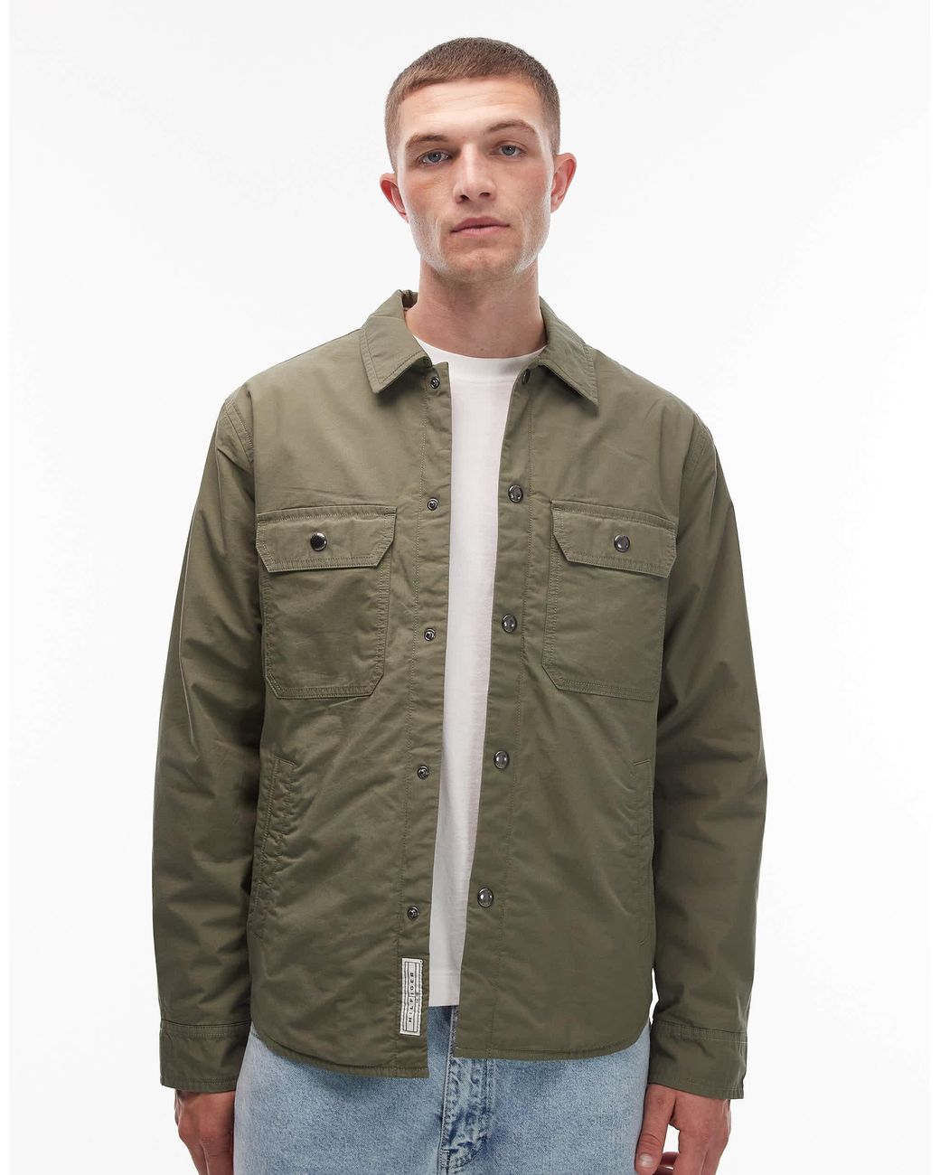 Tommy Hilfiger Green Padded Shacket for men