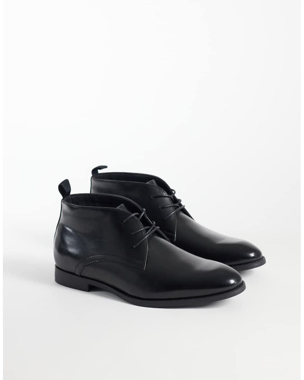 ASOS Black Lace Up Chukka Boots for men