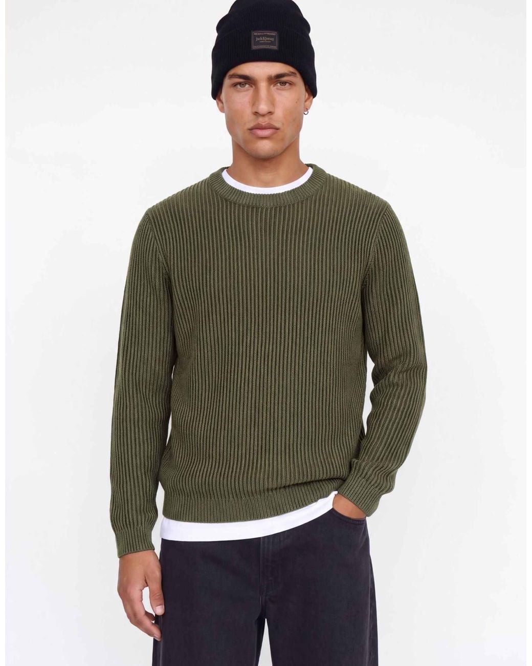Jack & Jones Strickpullover in Green für Herren