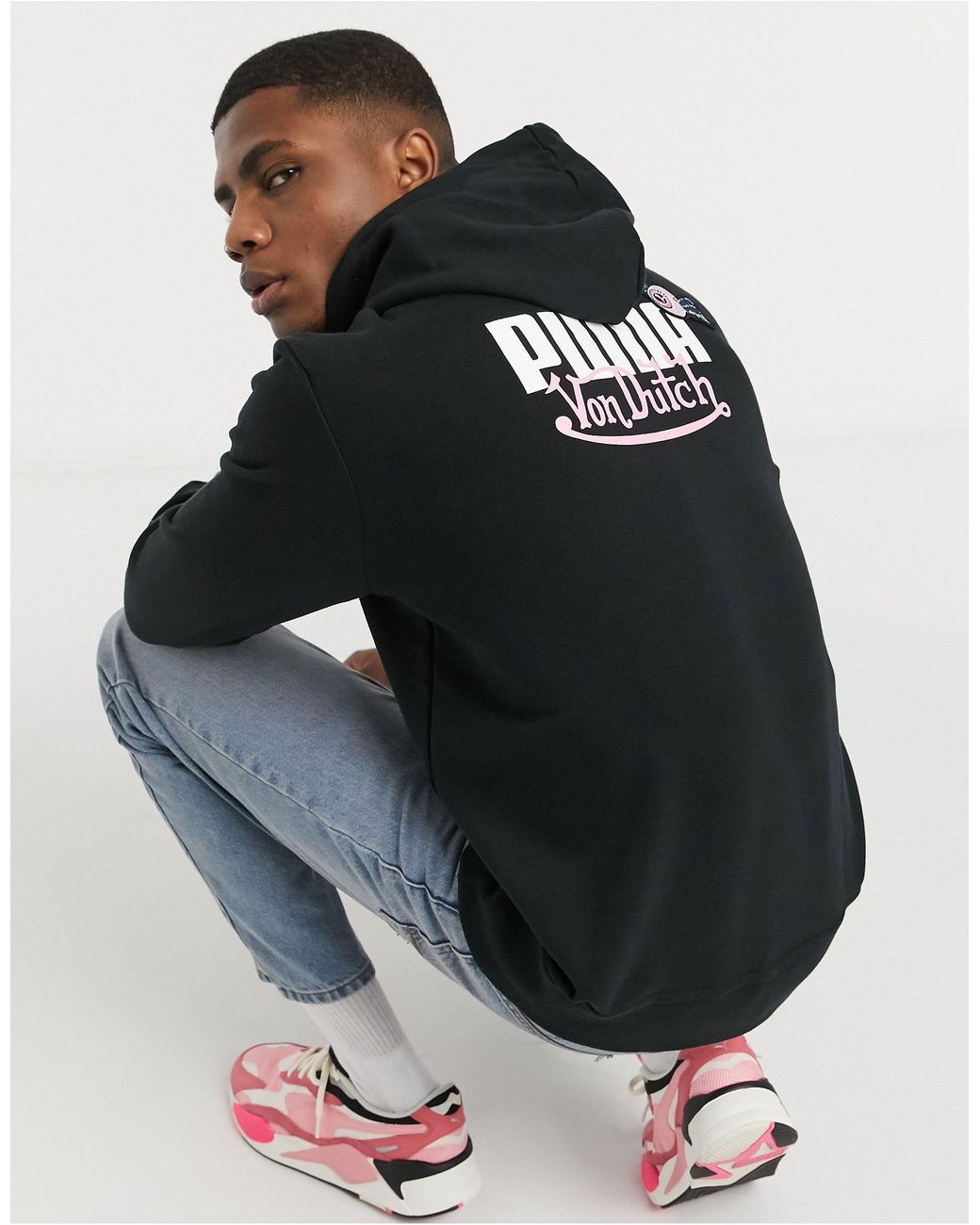 PUMA X Von Dutch Logo Hoodie in Black for Men | Lyst