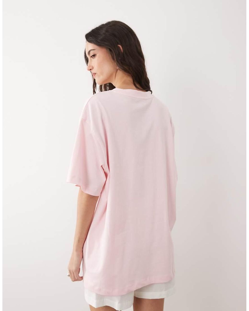 ASOS Red Short Sleeve Oversized T-shirt With Chicago Love Graphic