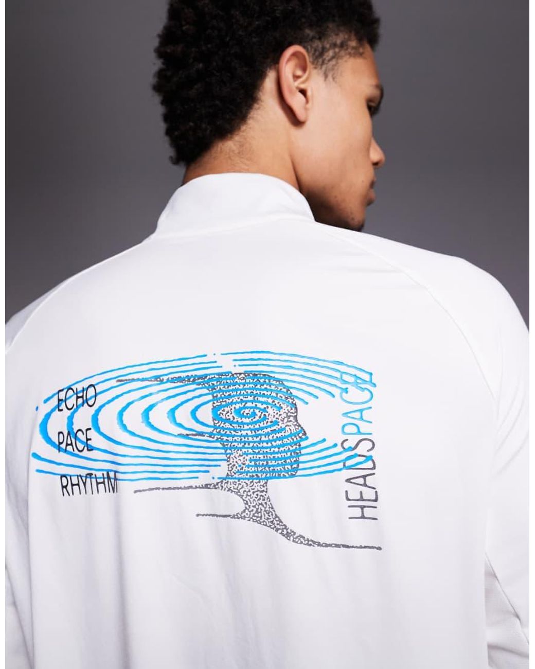 Nike Gray Stride Energy Dri-fit Half Zip Long Sleeve Top for men