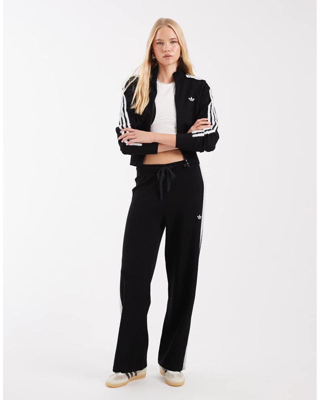 Adidas Originals Black Firebird Knitted Track Top