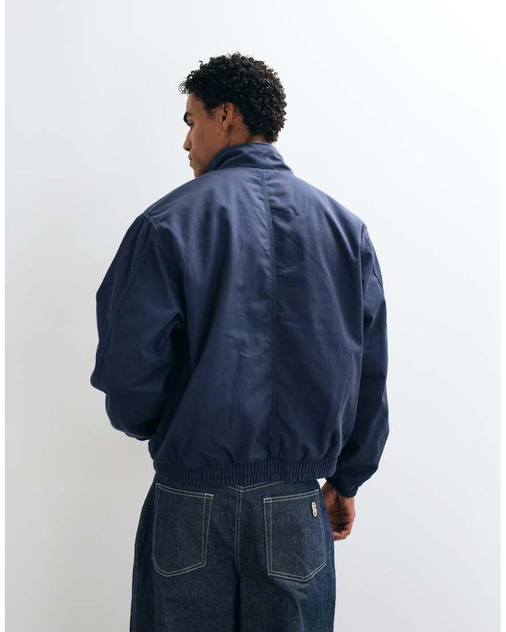 Giacca Con Zip Intera di Dickies in Blue da Uomo