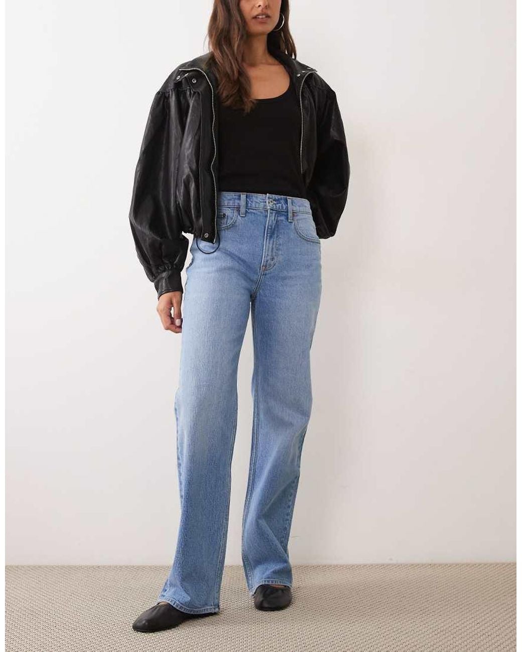 Abercrombie & Fitch Blue 90s Relaxed Straight Leg Jeans