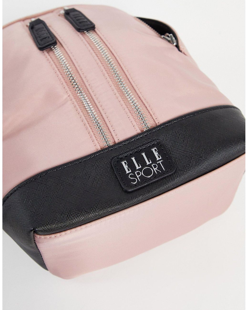 ELLE Sport Mini Zip Backpack in Pink Lyst UK