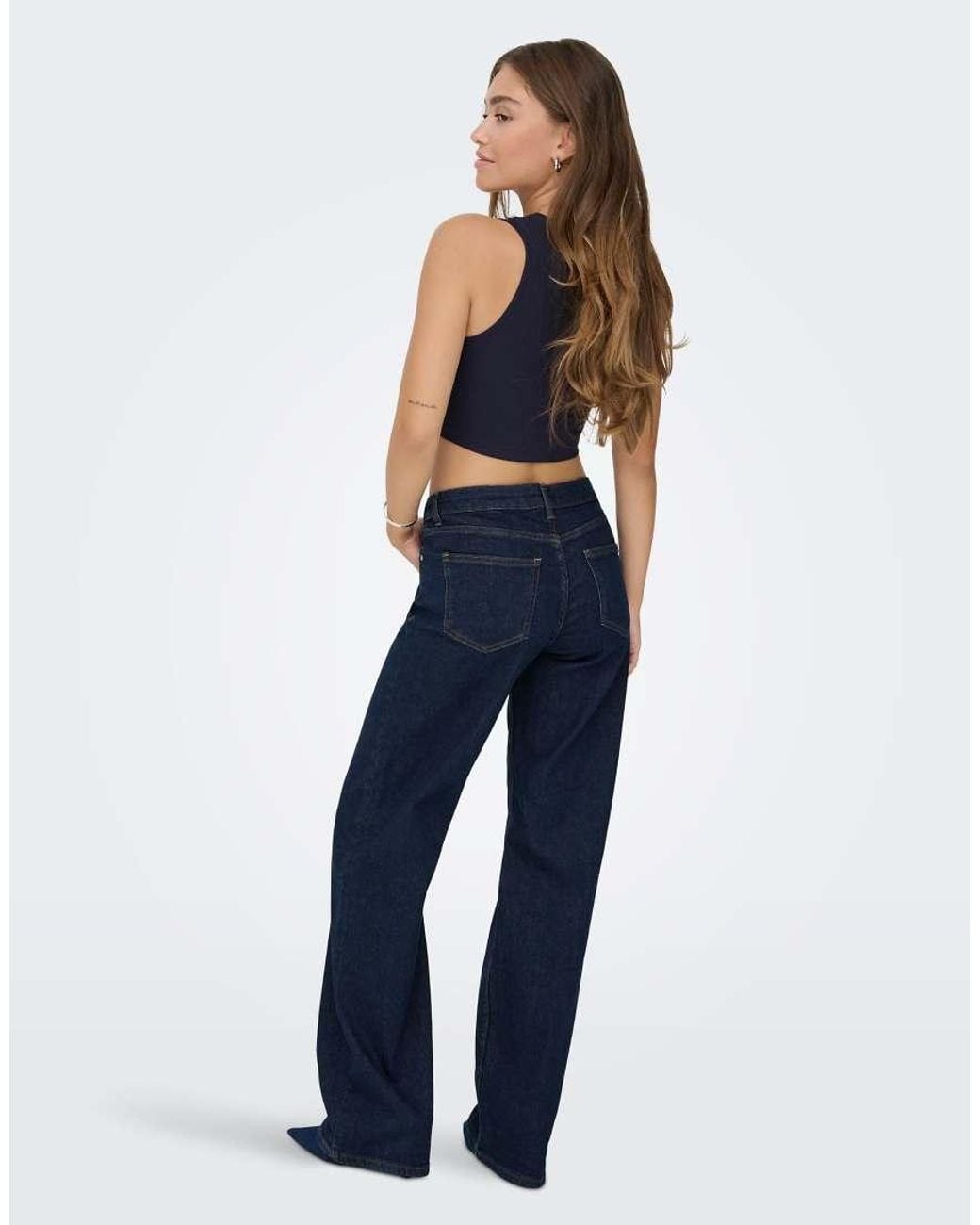 ONLY Blue Wide-fit Jeans