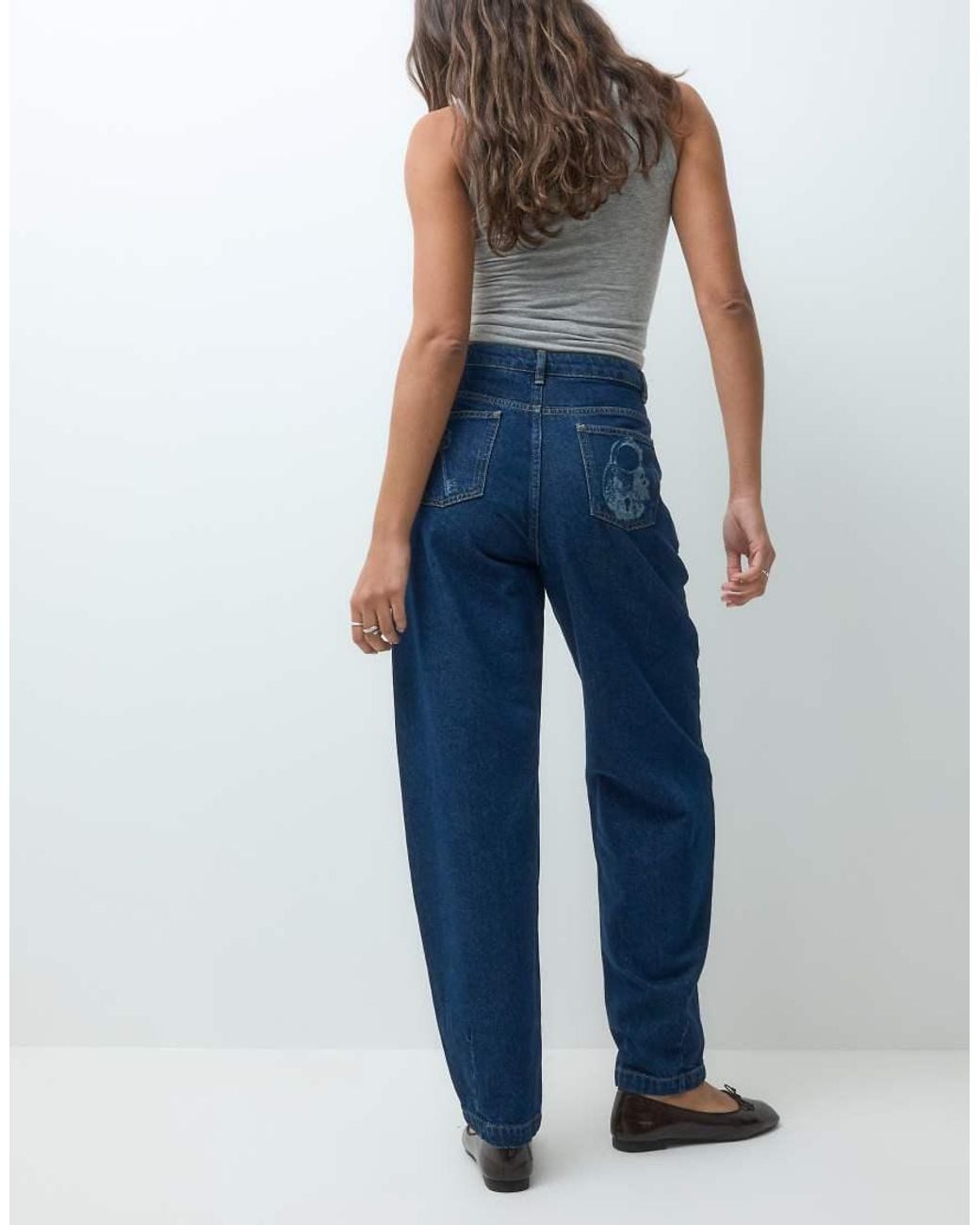 Muse Assembly Blue Charm Printed baggy Jeans