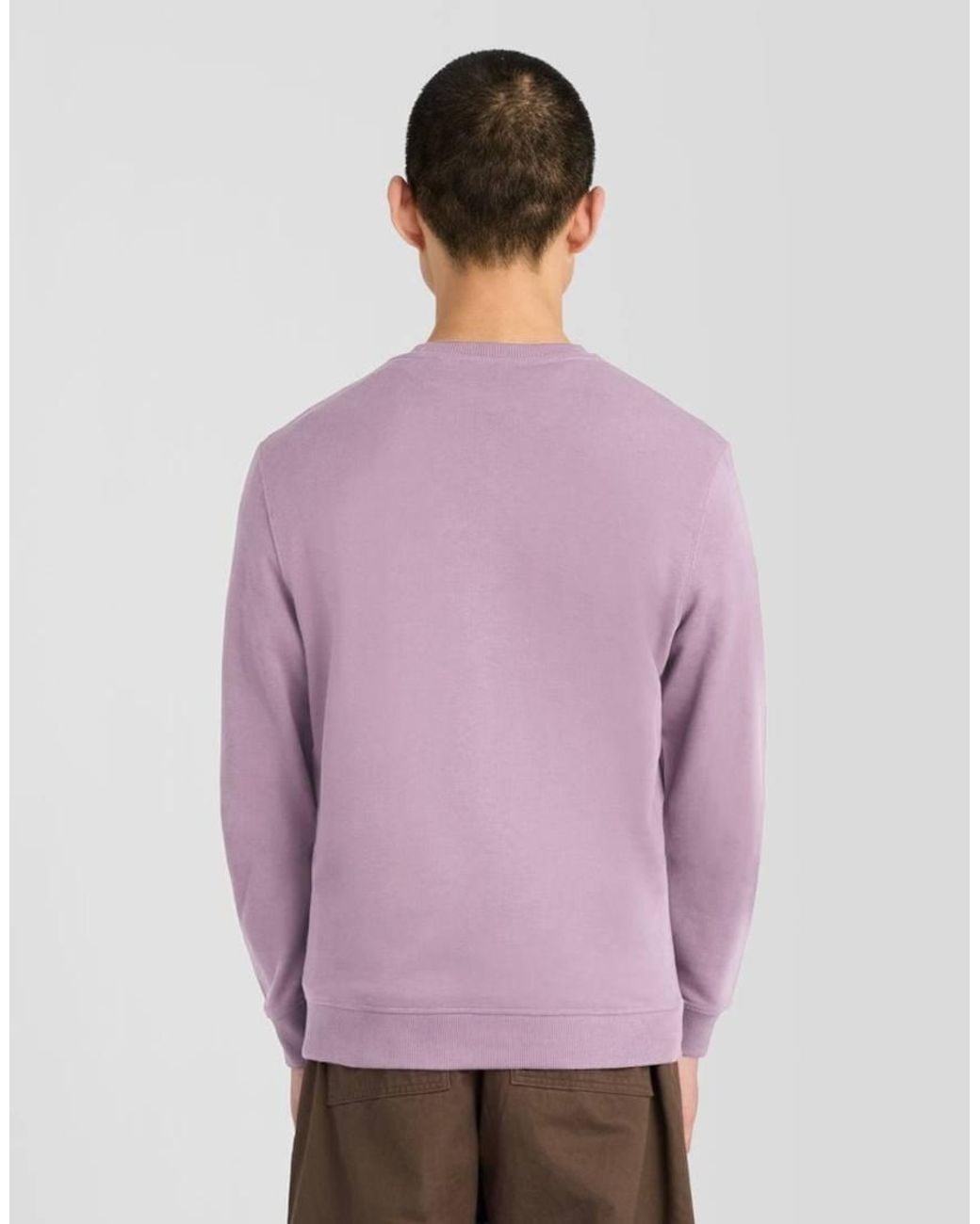 Lyle & Scott Purple Mid Layers Crew Neck Sweatshirt for men