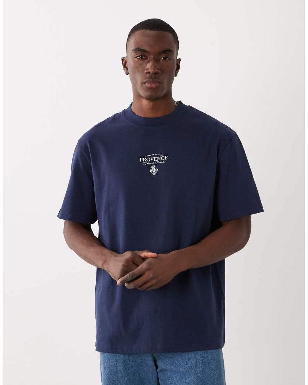 Camiseta Con Estampado En La Espalda Threadbare de hombre de color Blue