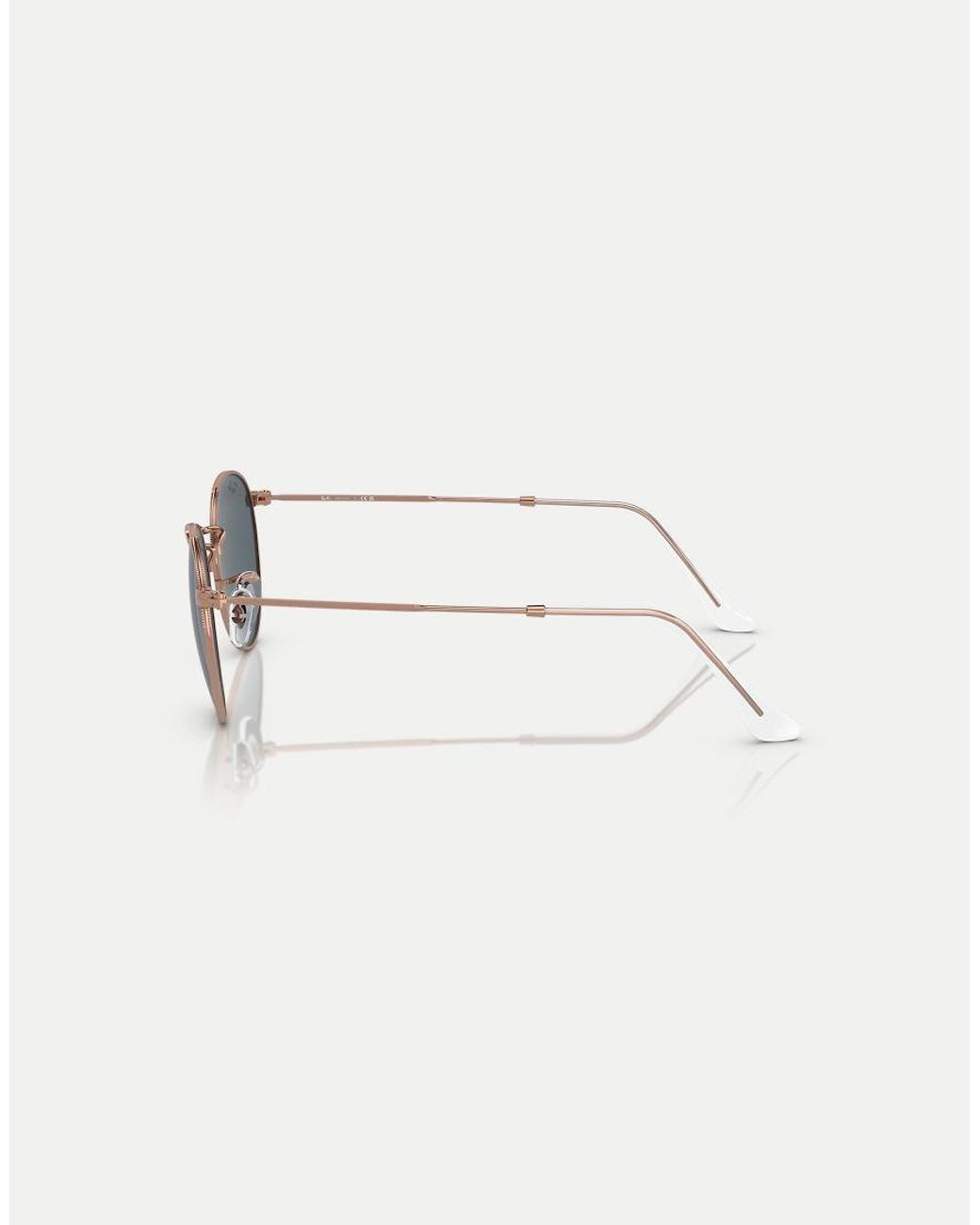 Ray-Ban Blue Round Metal Rose Round Sunglasses