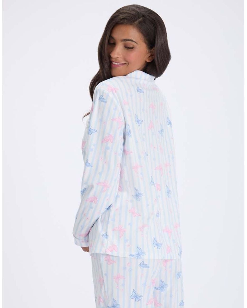 Boux Avenue White Wild Floral Print Fleece Pyjamas