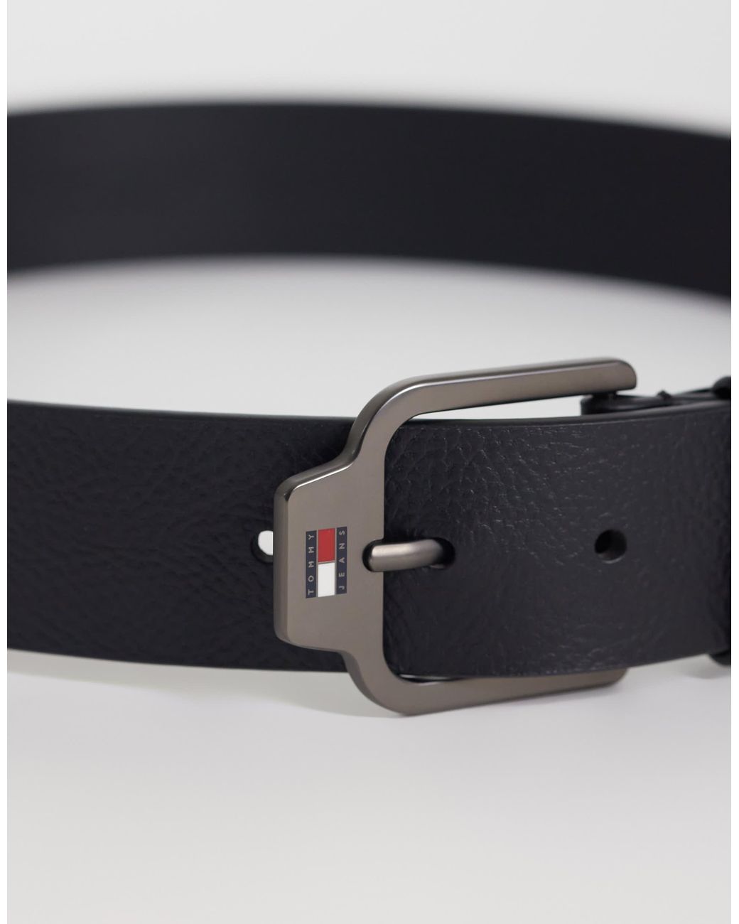 Tommy Hilfiger – scanton – ledergürtel in Gray für Herren