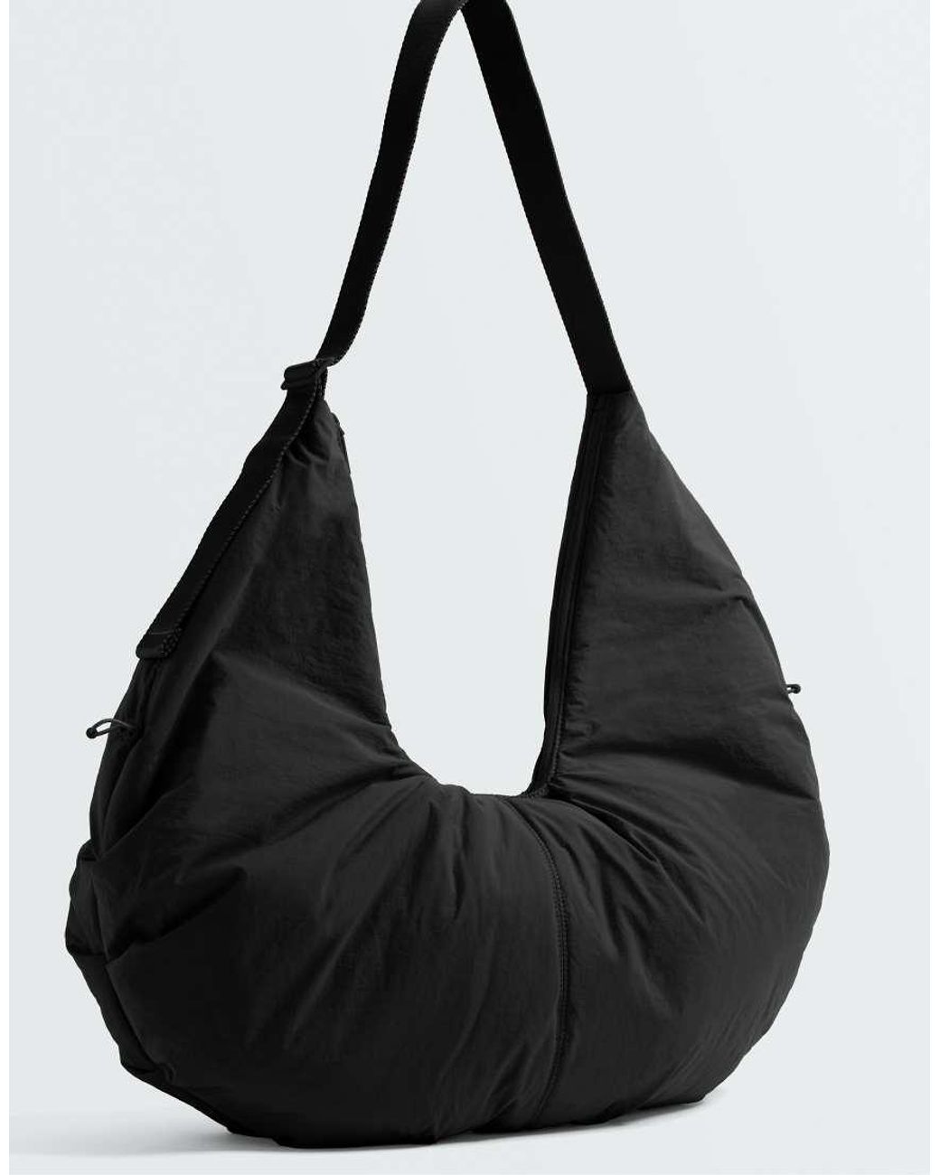 Oysho Black Gathered Shopper Bag