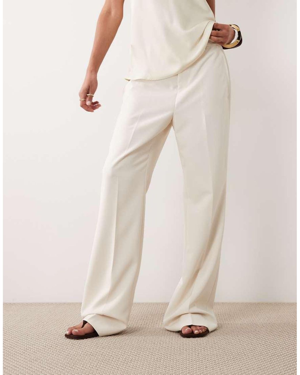 Ralph Lauren Natural Straight Leg Trousers