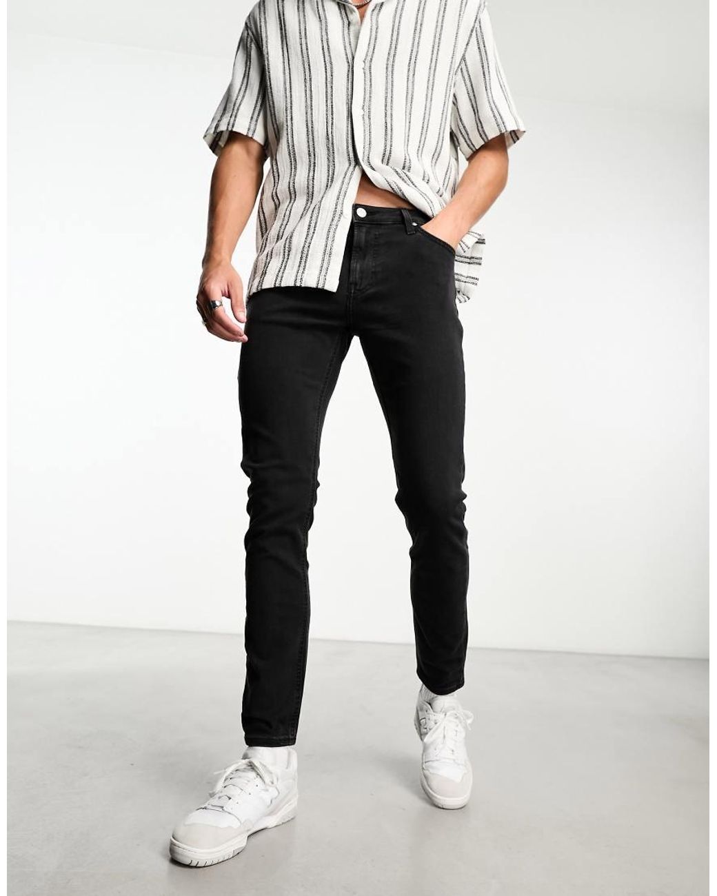 Lee Jeans Black Malone Skinny Jean for men